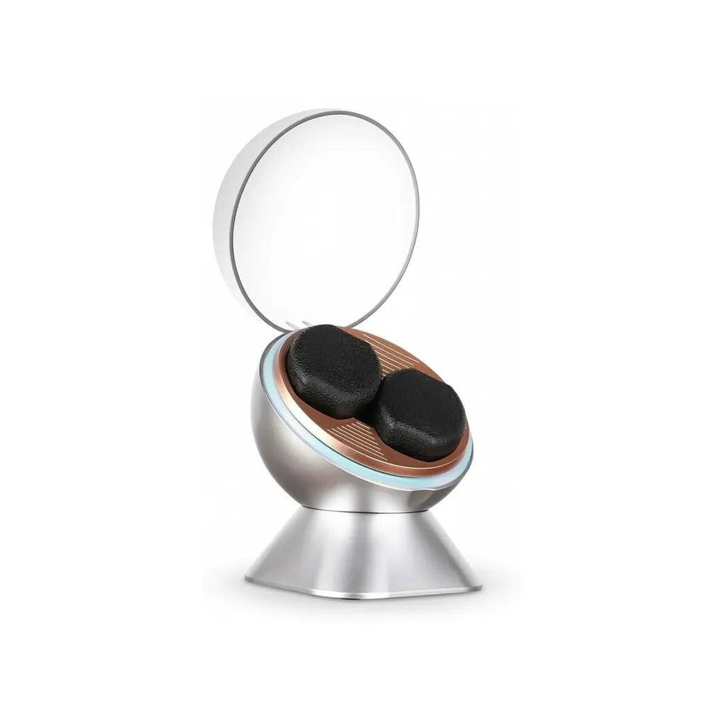 Remontoir de Montre Automatique Sphérique pour 2 Montres, Éclairage LED, Rotation Bidirectionnelle